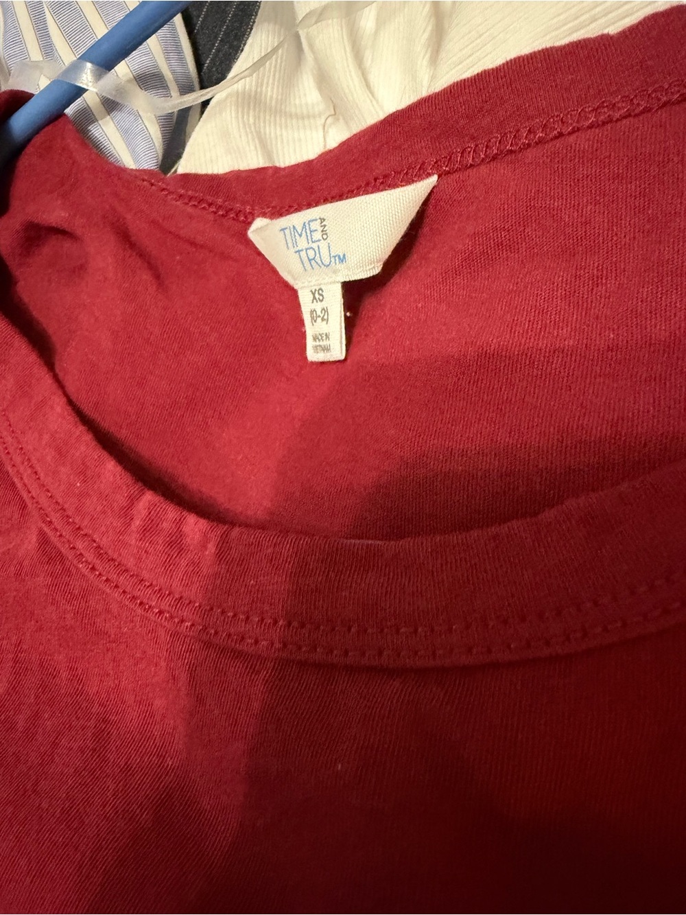 Time and Tru Girls' Scarlet Red Crewneck Casual Dress